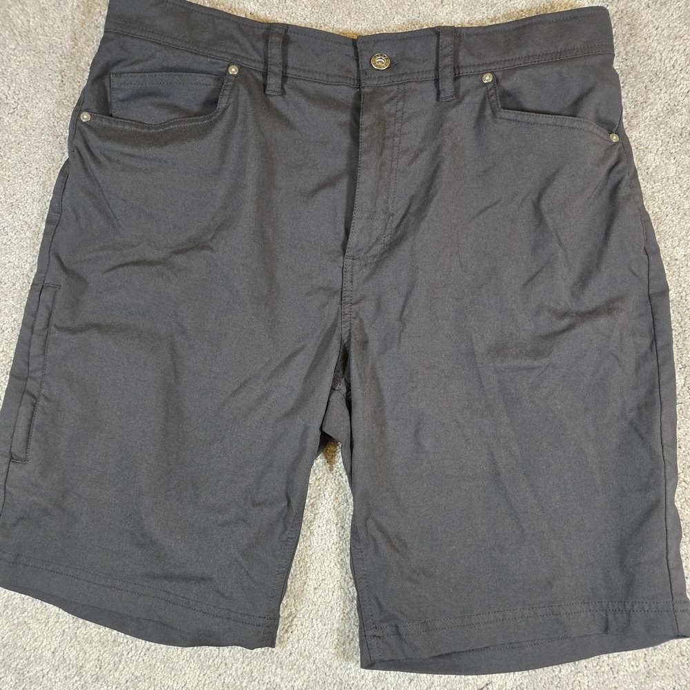 Gerry Men's Black Cargo Hiking Performance Shorts 5 Pocket Quick Dry Size 36